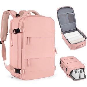 Pink backpack. Water resistant compartments.  Used once.perfect condition